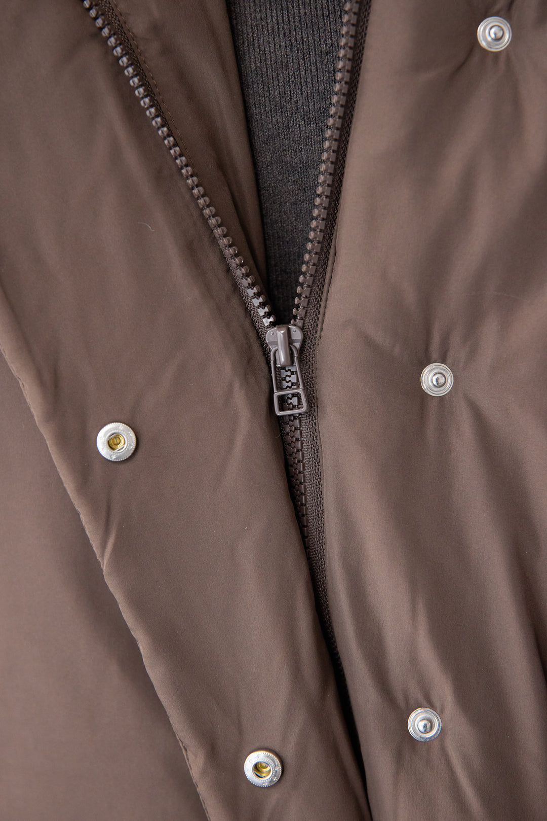 [SET]フレアヘムニットワンピース+スタンドカラー中綿ショートブルゾン(2set)