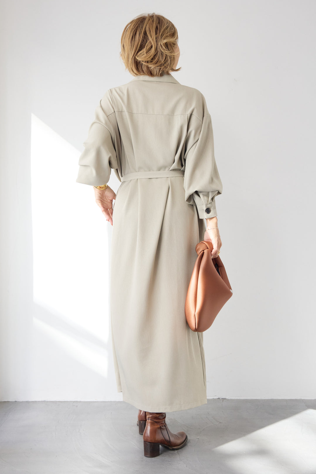 ダブルポケットシャツワンピース