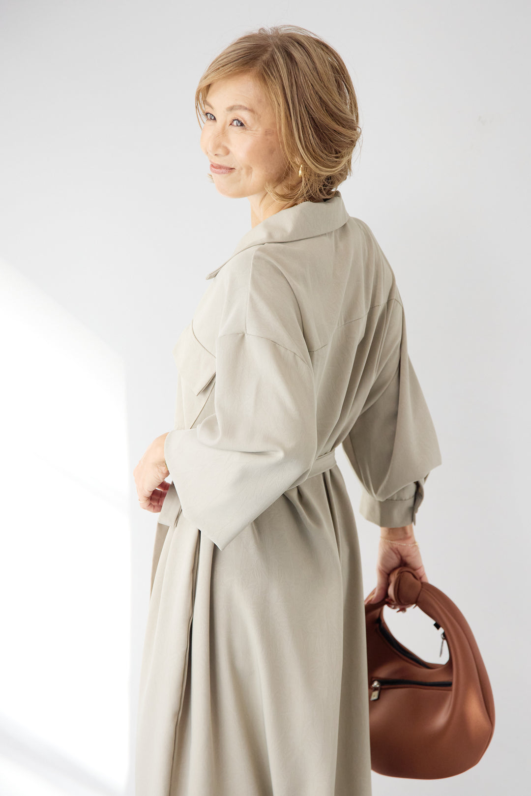 ダブルポケットシャツワンピース