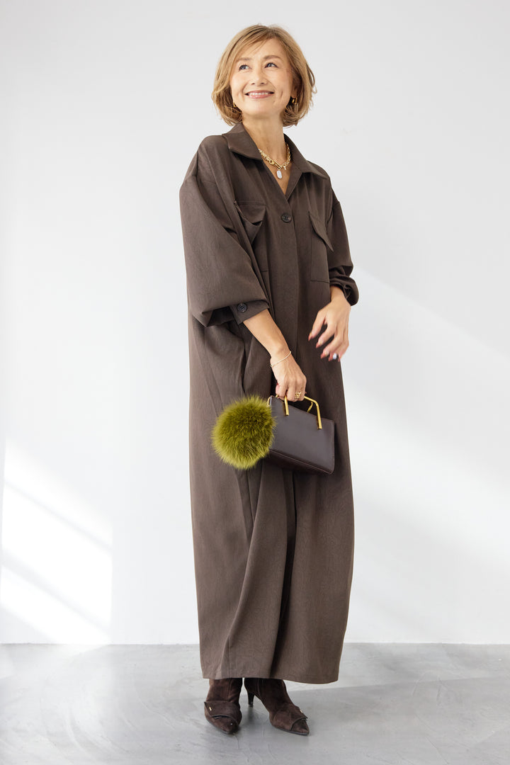 ダブルポケットシャツワンピース