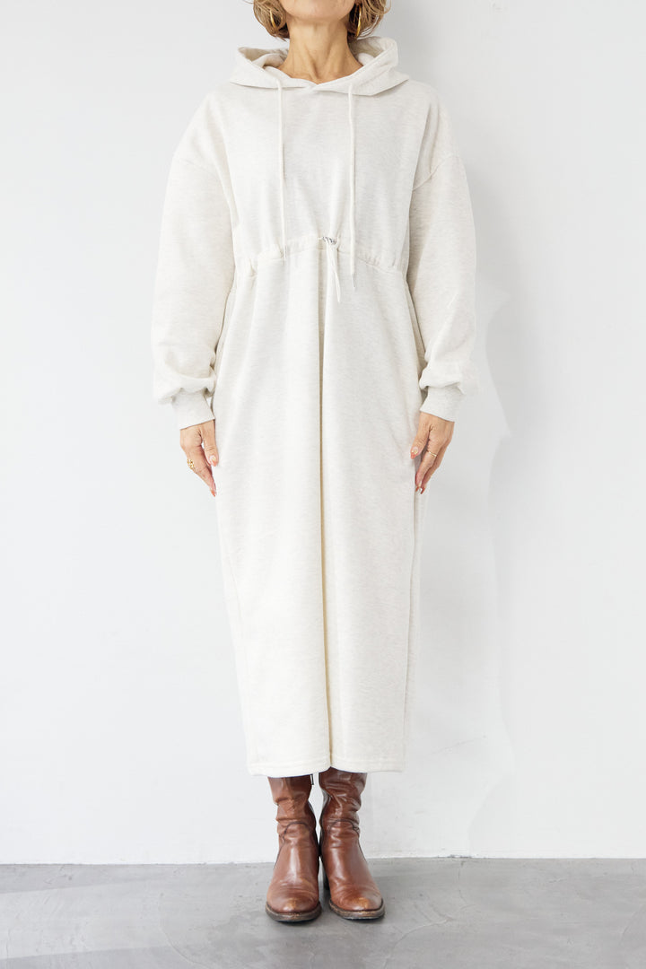 裏起毛ドロストロングフーディーワンピース