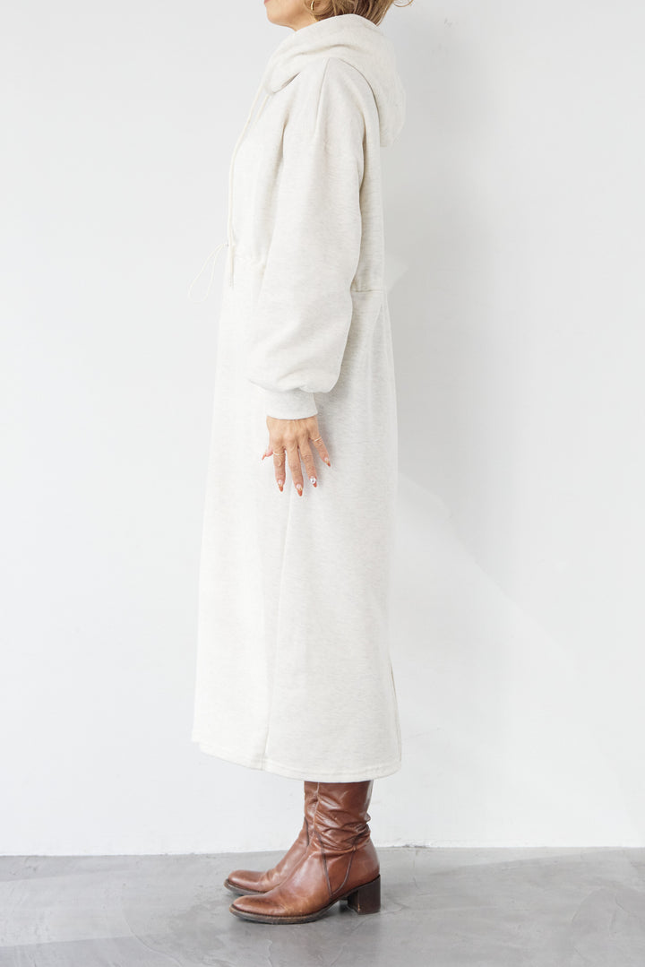 裏起毛ドロストロングフーディーワンピース
