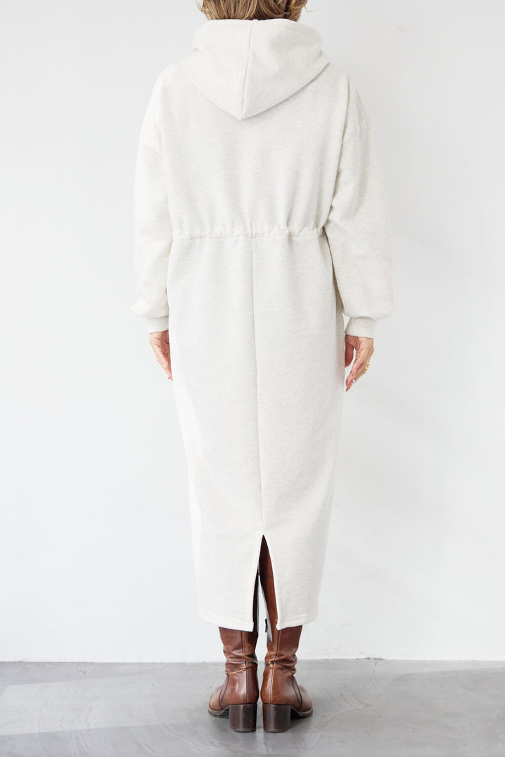 裏起毛ドロストロングフーディーワンピース