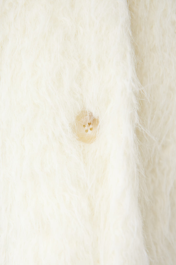 [SET]エアリーシャギーカーディガン+カーブデニムパンツ(2set)