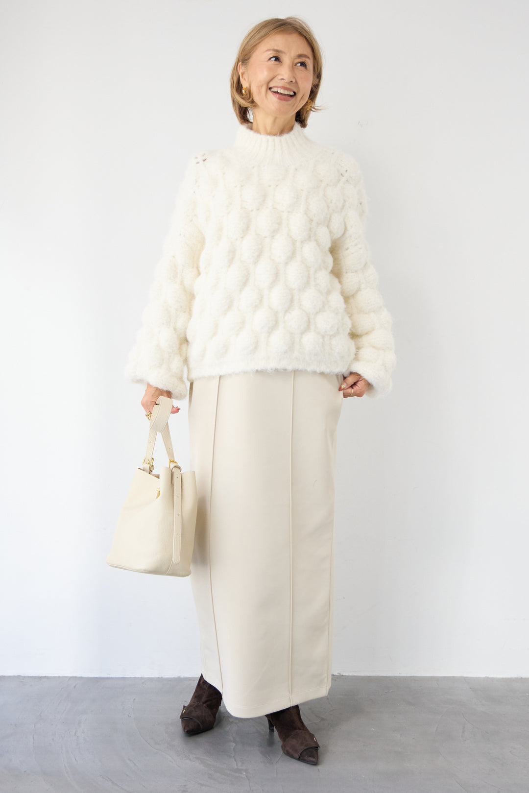 ポコポコニットプルオーバー