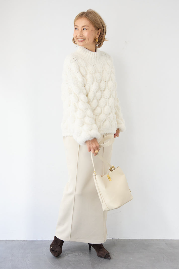 ポコポコニットプルオーバー