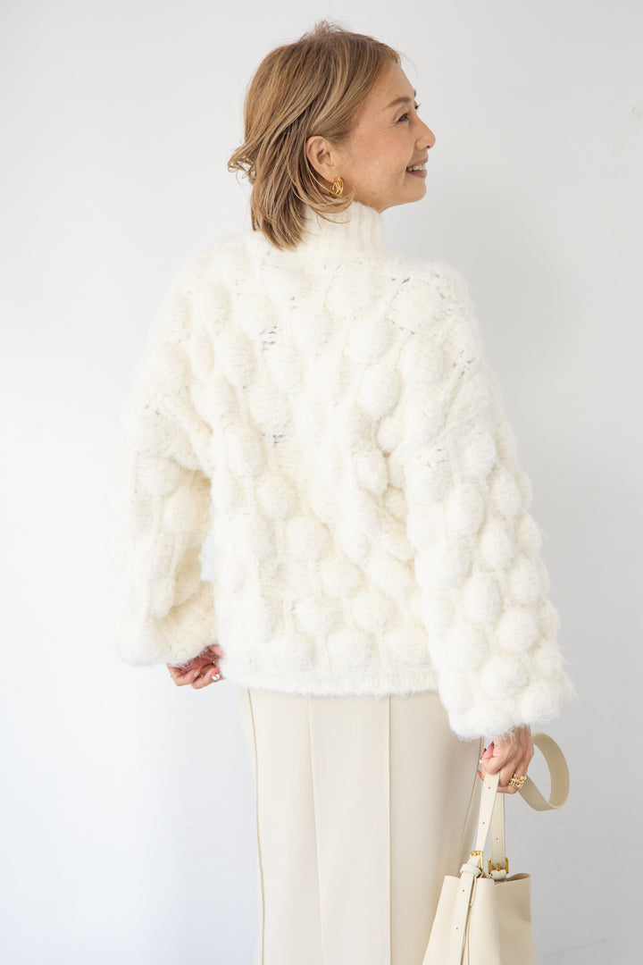 ポコポコニットプルオーバー