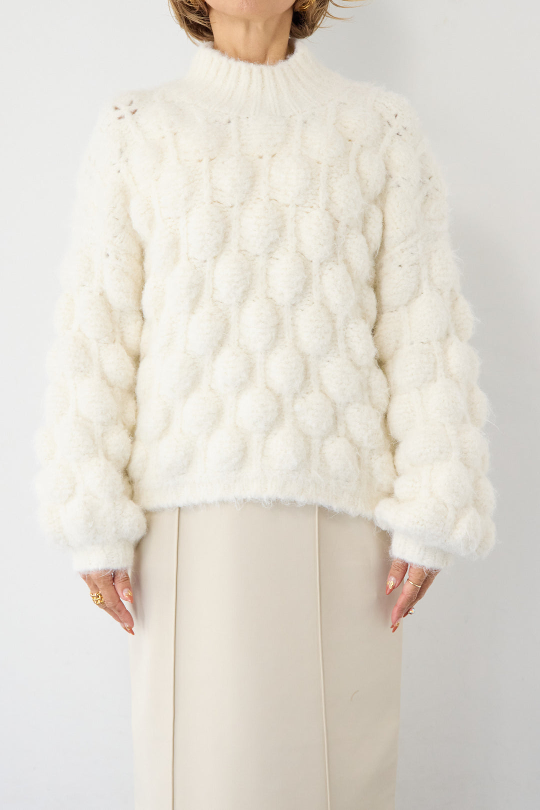 ポコポコニットプルオーバー