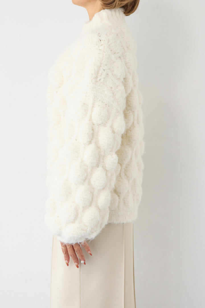 ポコポコニットプルオーバー