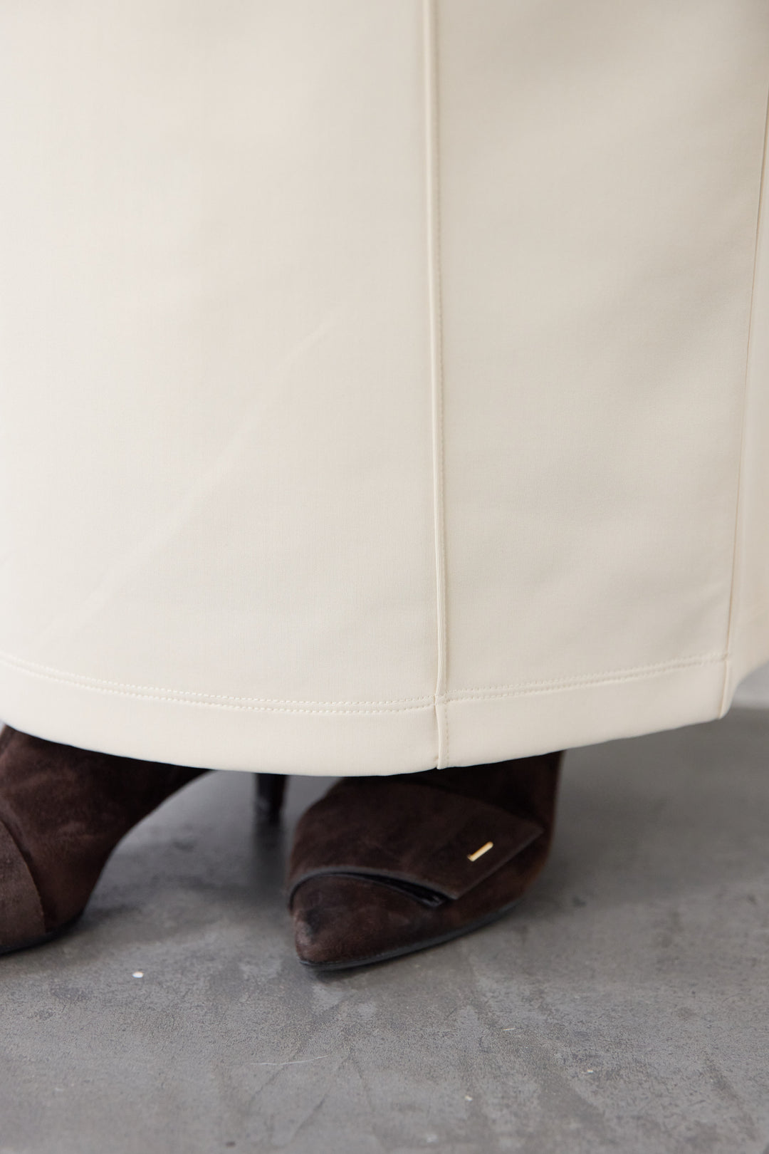 ダンボール ピンタックロングスカート