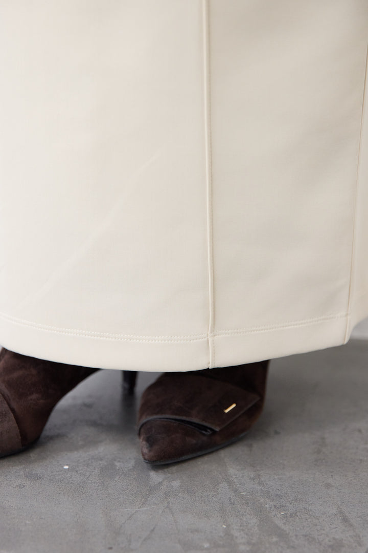 ダンボール ピンタックロングスカート