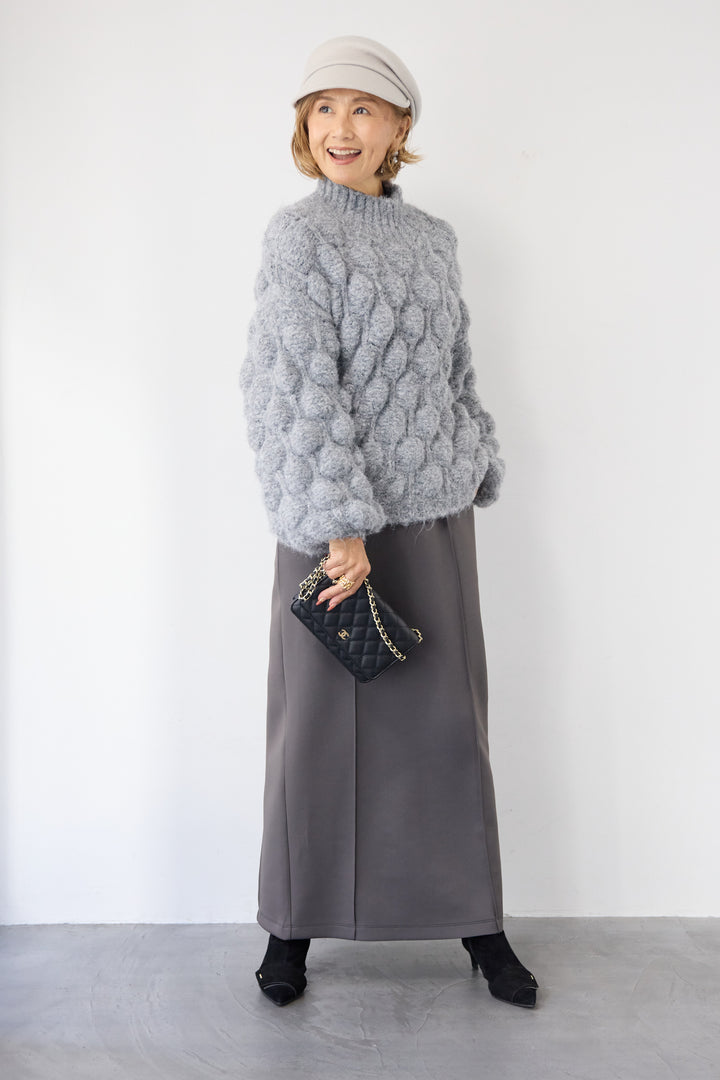 ダンボール ピンタックロングスカート