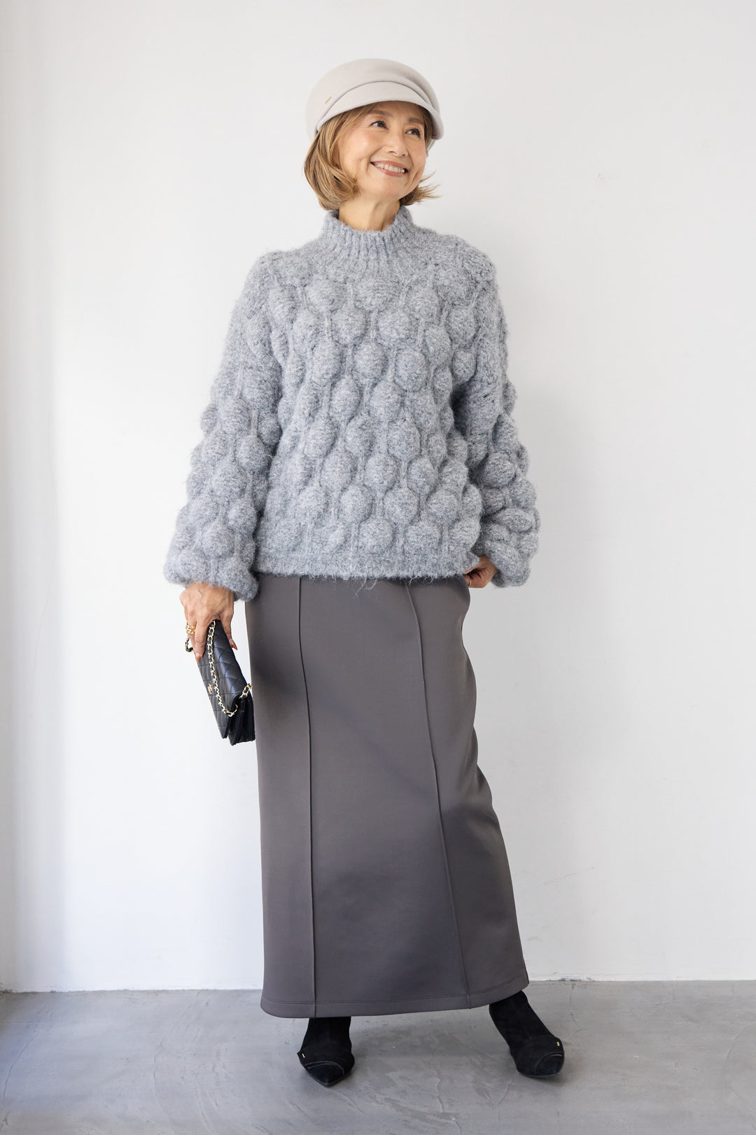 ポコポコニットプルオーバー