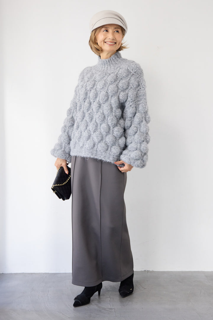 ポコポコニットプルオーバー