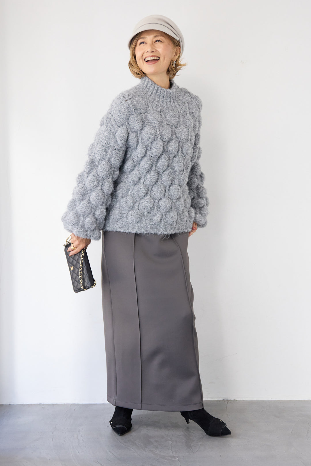 ポコポコニットプルオーバー