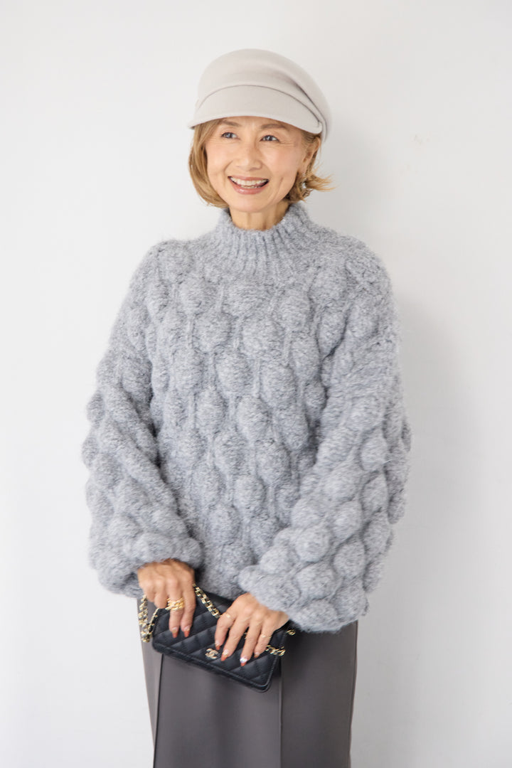 ポコポコニットプルオーバー