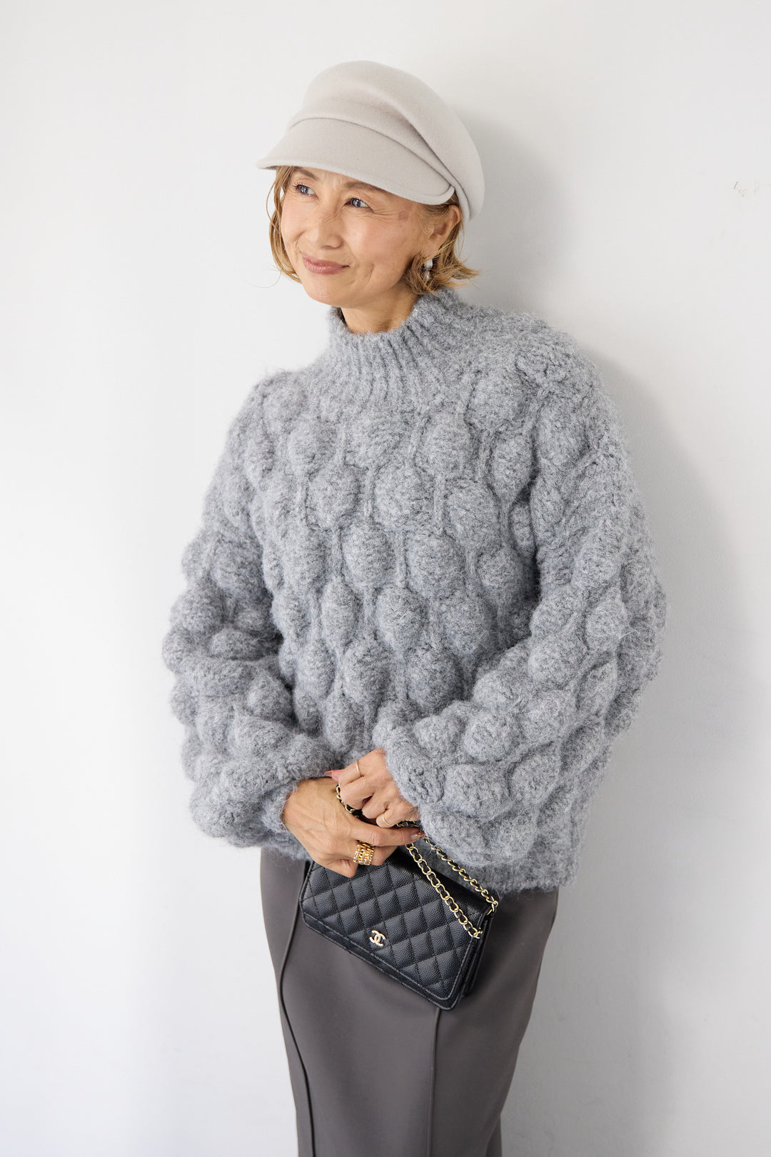 ポコポコニットプルオーバー