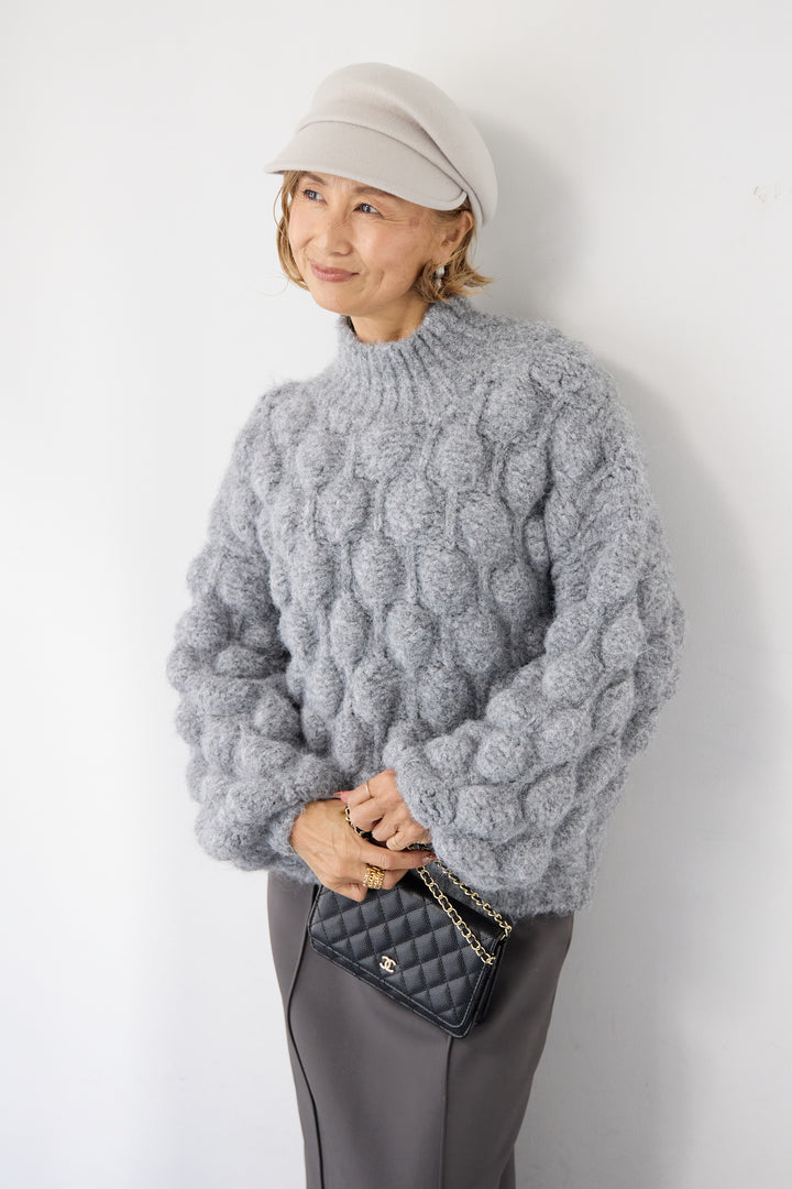 ポコポコニットプルオーバー