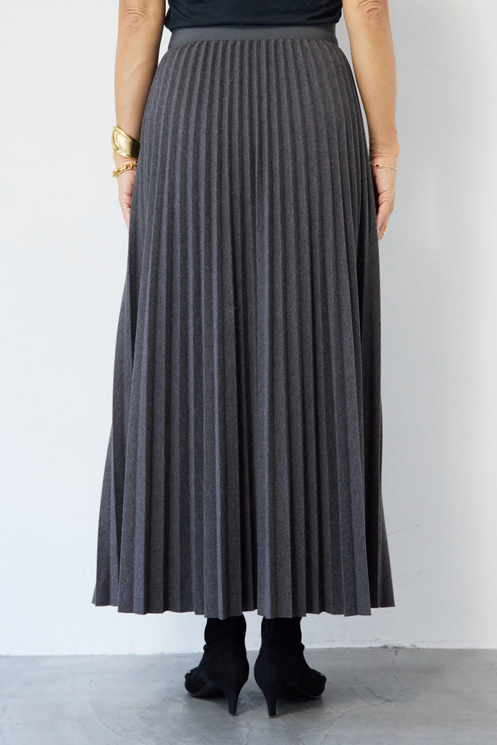 ウエストゴムプリーツスカート