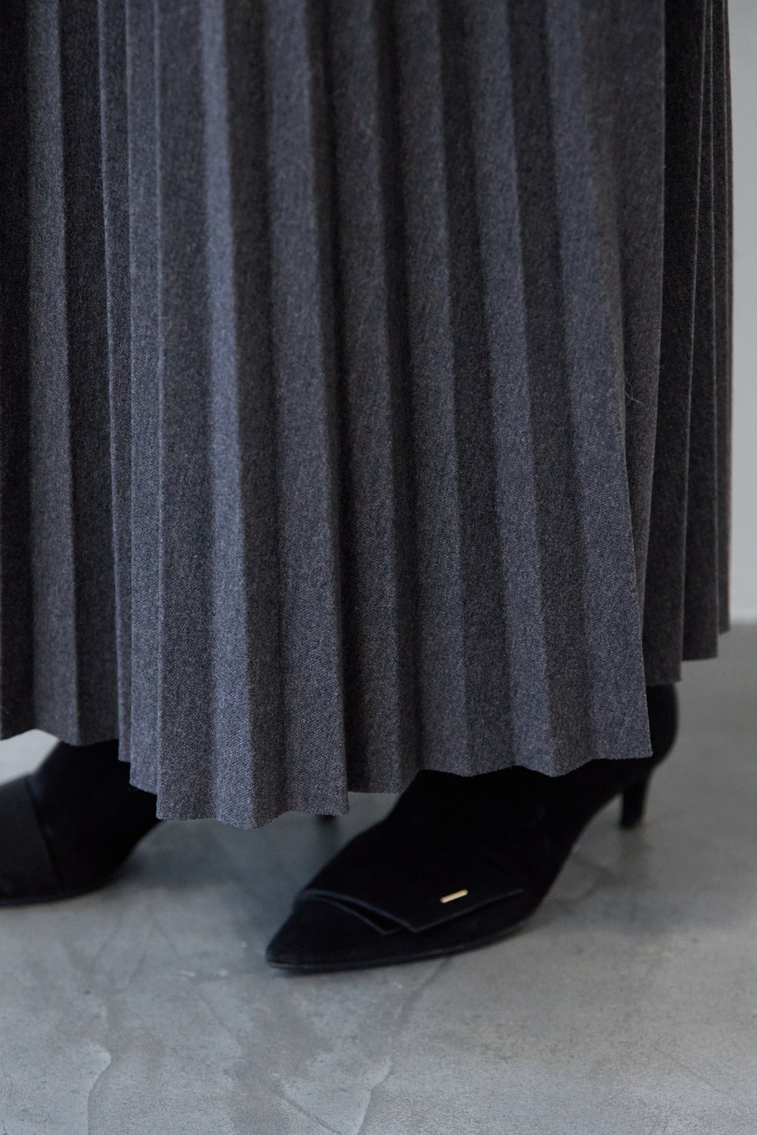 ウエストゴムプリーツスカート