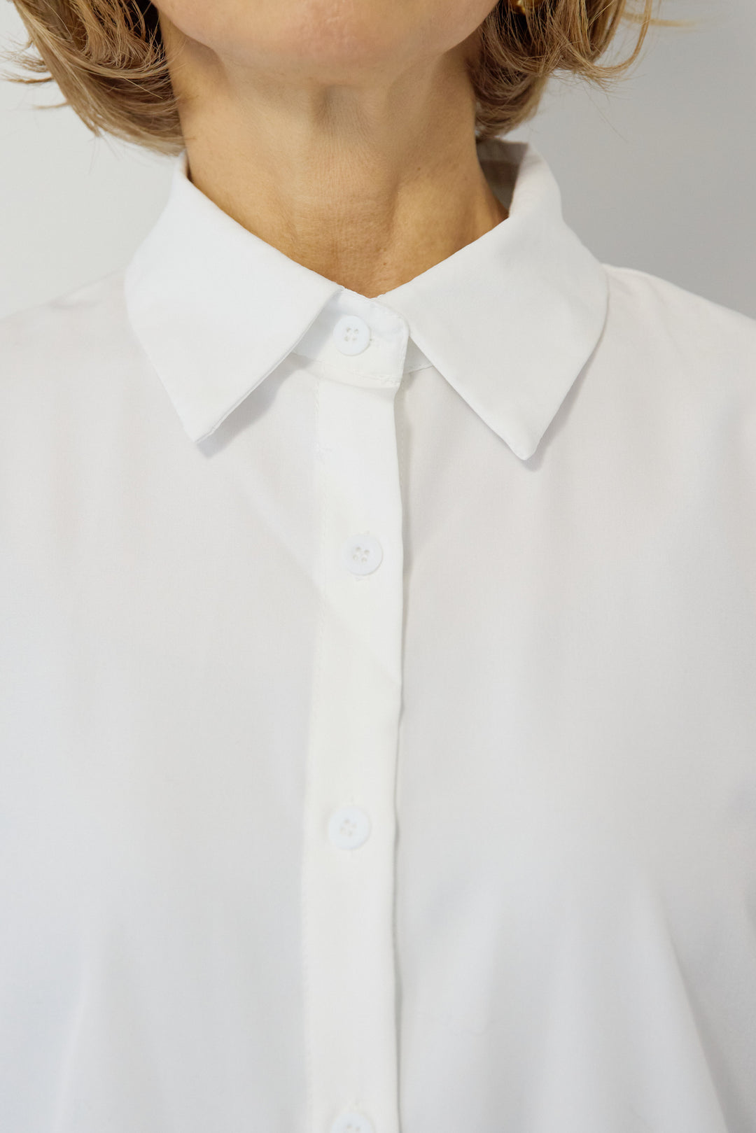 ツイストデザインニット+シャツアンサンブル