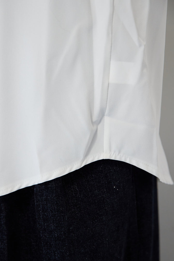 ツイストデザインニット+シャツアンサンブル