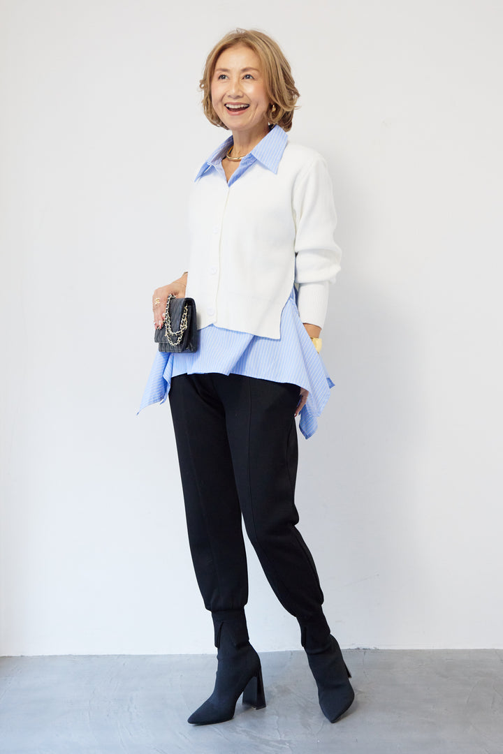 ニットドッキングシャツ