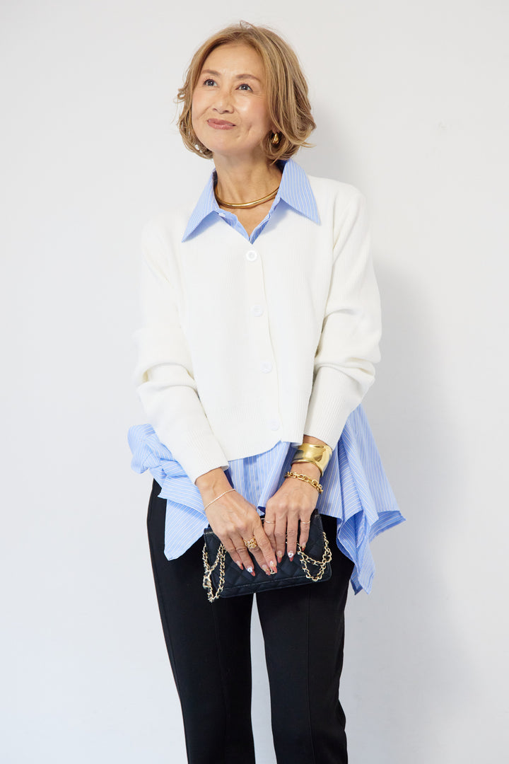 ニットドッキングシャツ