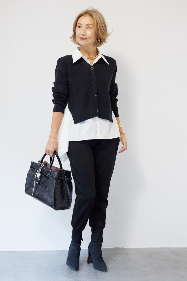 ニットドッキングシャツ