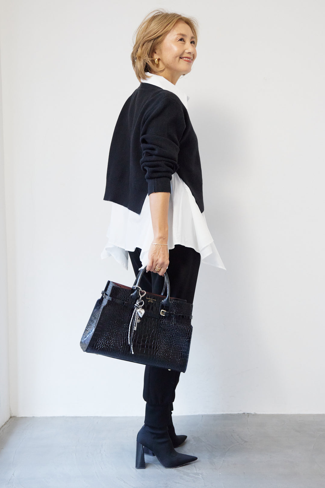 ニットドッキングシャツ