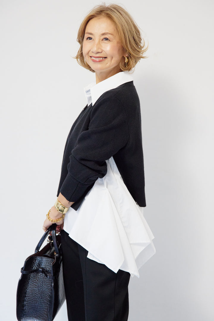 ニットドッキングシャツ