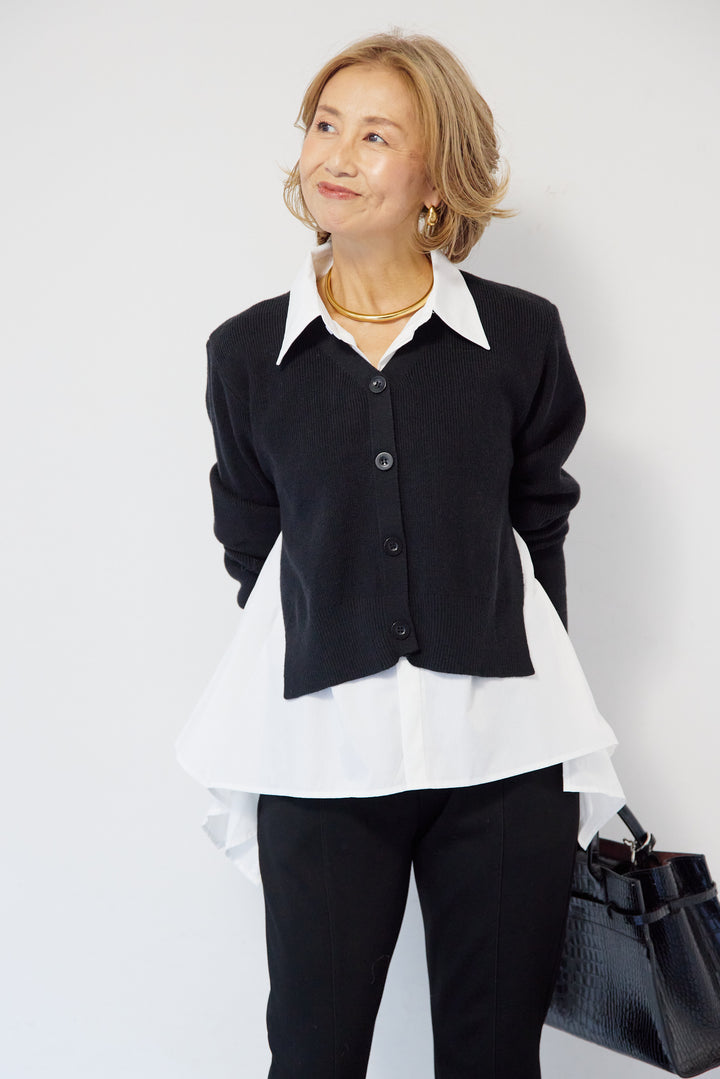 ニットドッキングシャツ