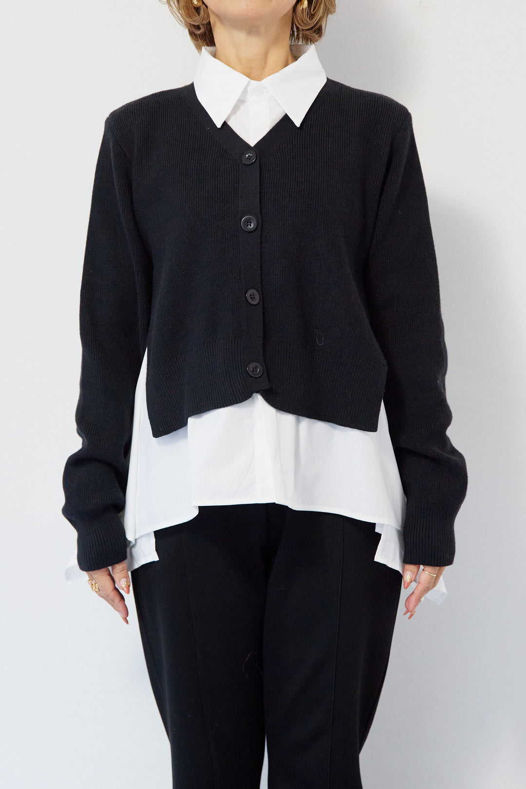 ニットドッキングシャツ