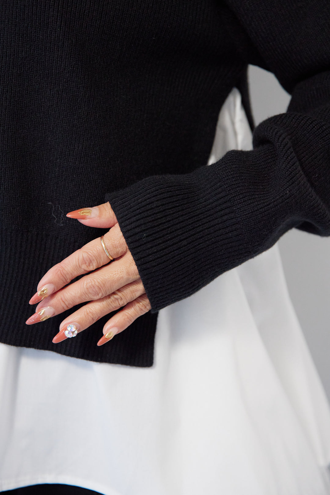 ニットドッキングシャツ