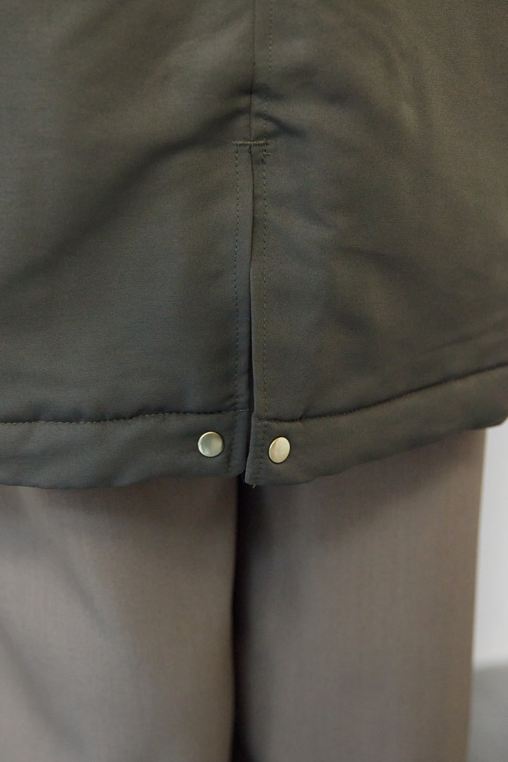 【撥水】フェイクファーライナーモッズコート