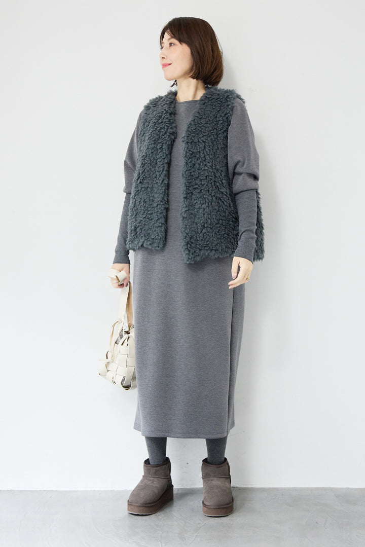 バックジップソフトダンボールワンピース