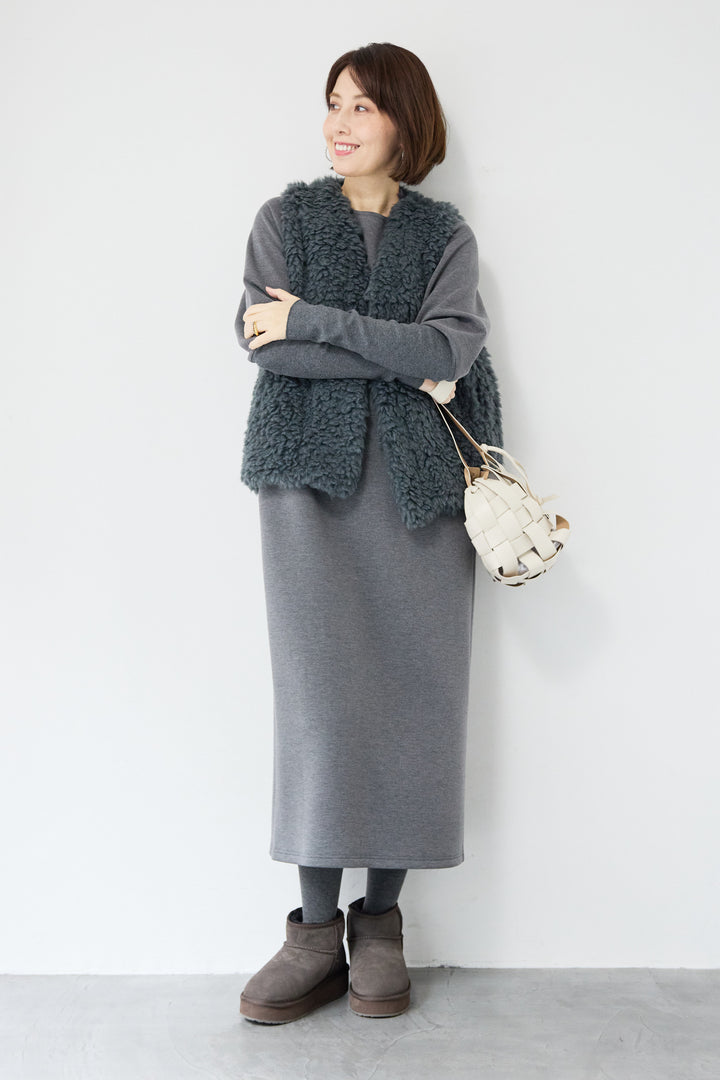 バックジップソフトダンボールワンピース