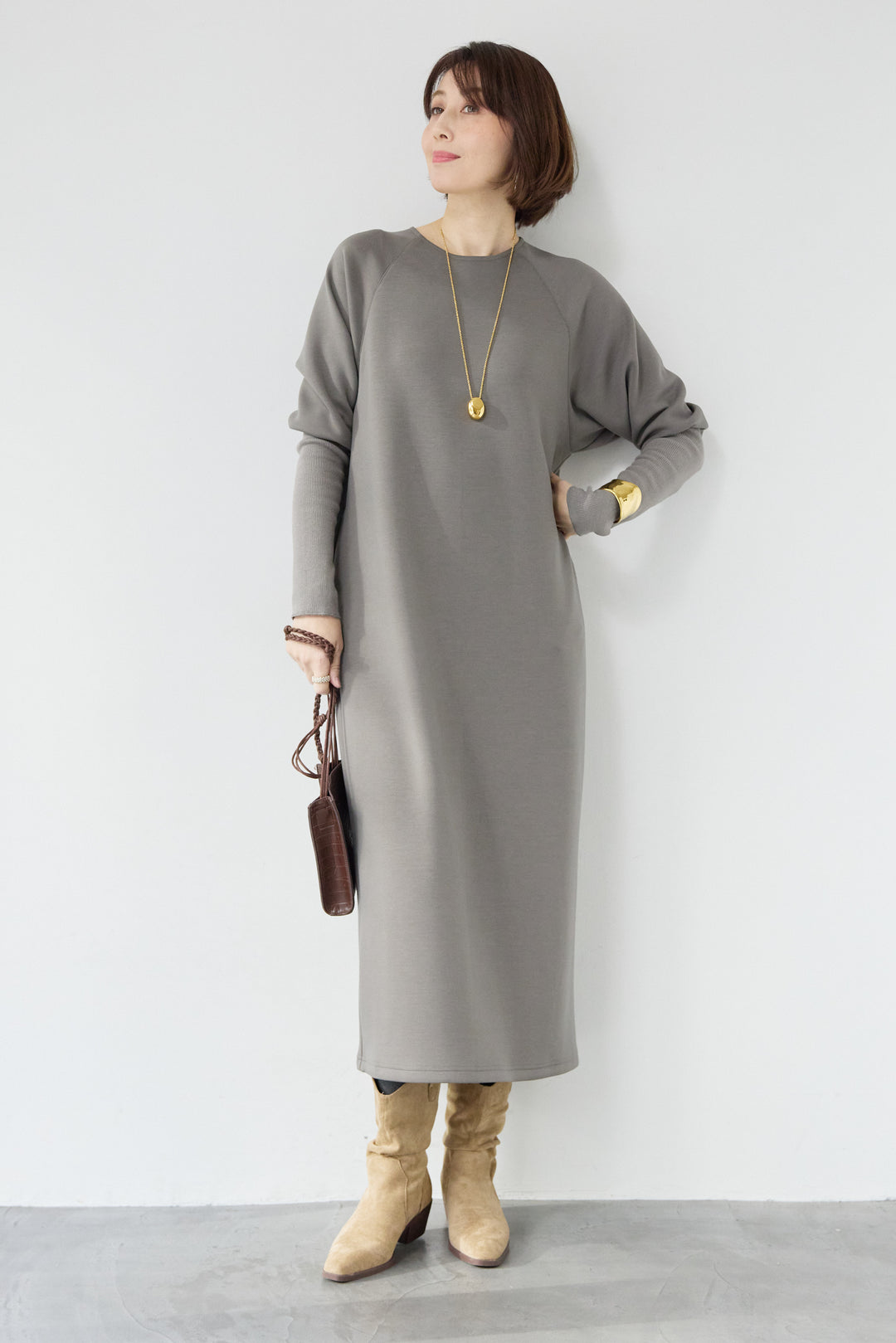 バックジップソフトダンボールワンピース