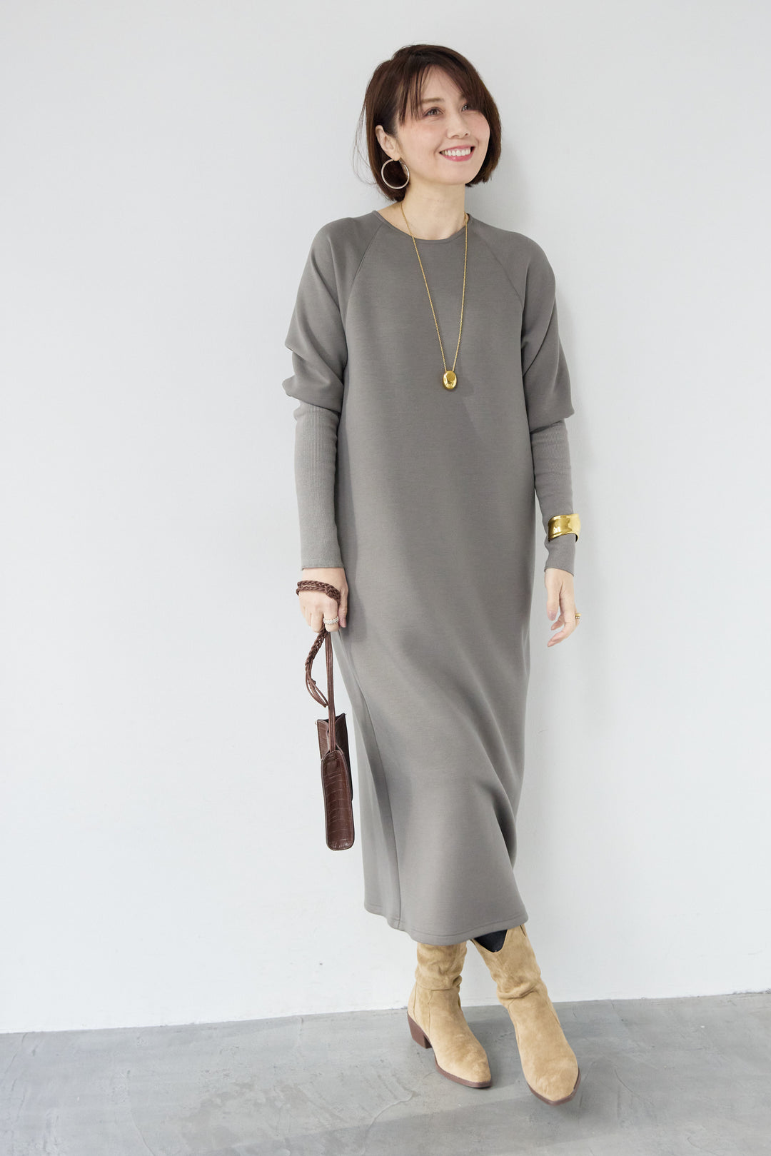 バックジップソフトダンボールワンピース