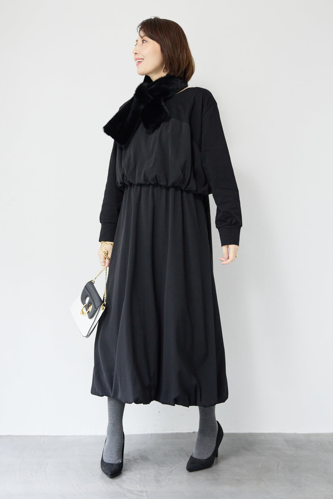 ダブルバルーンワンピース