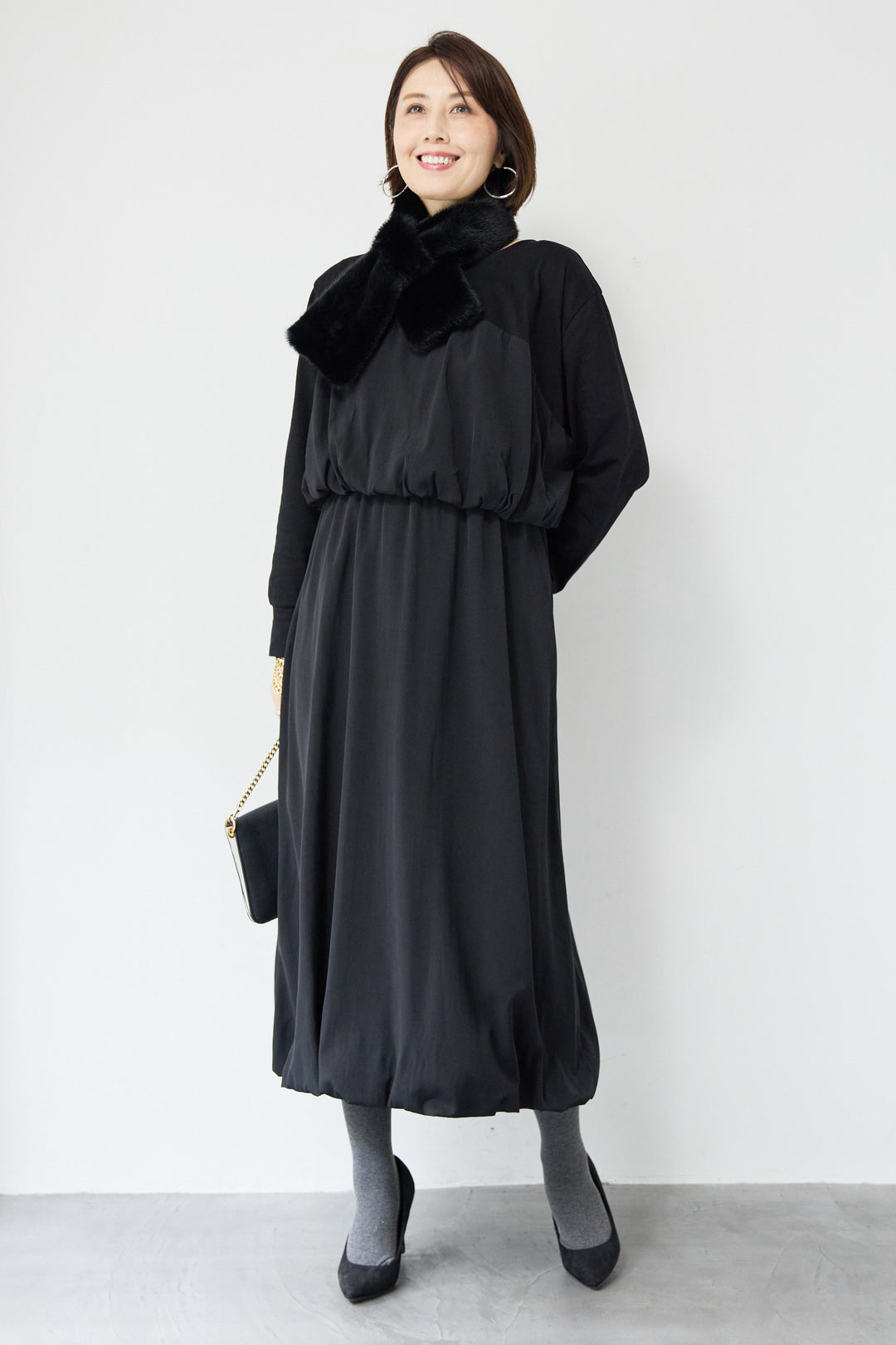 ダブルバルーンワンピース