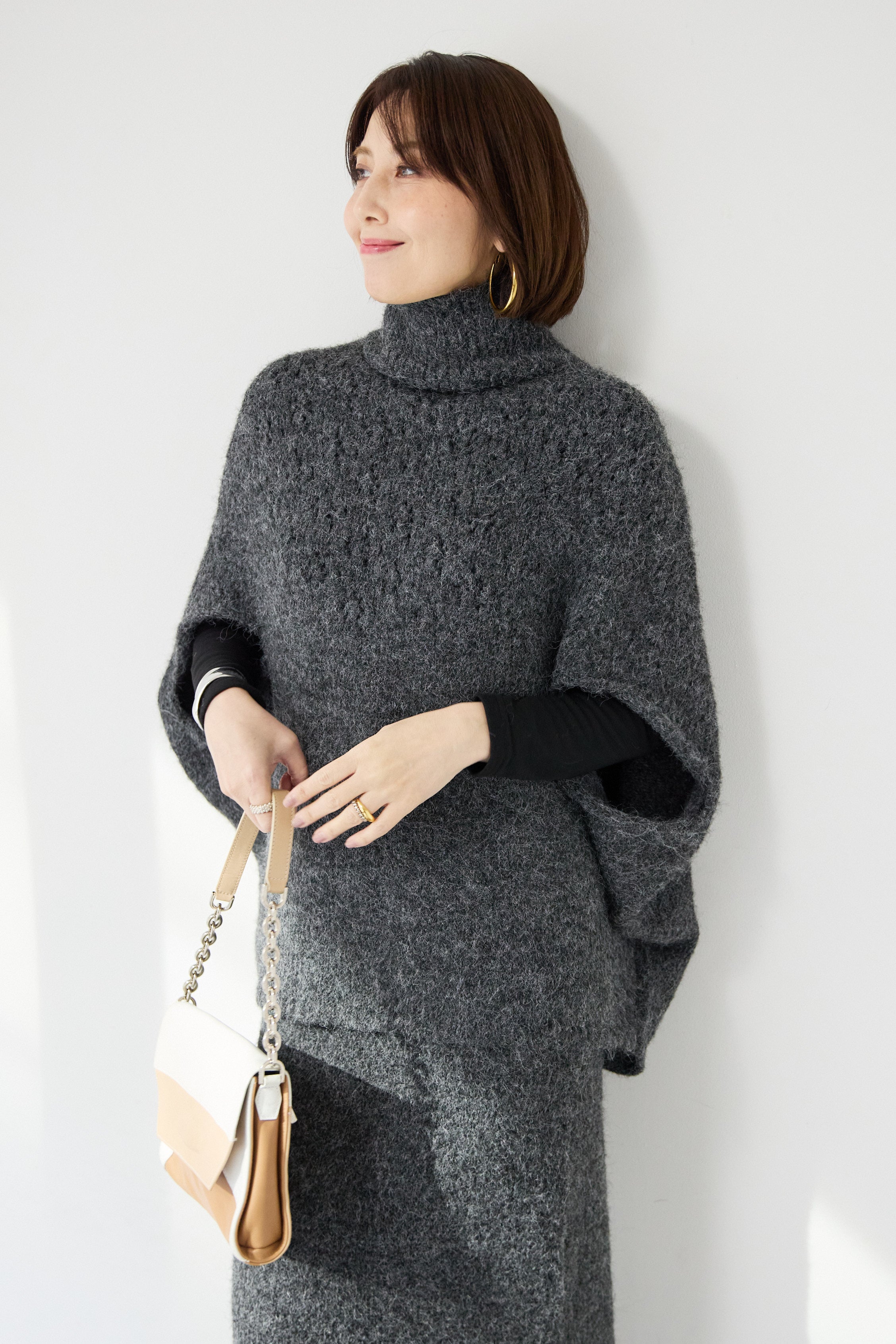 モヘアタッチ ケープニットセットアップ – plusotoha