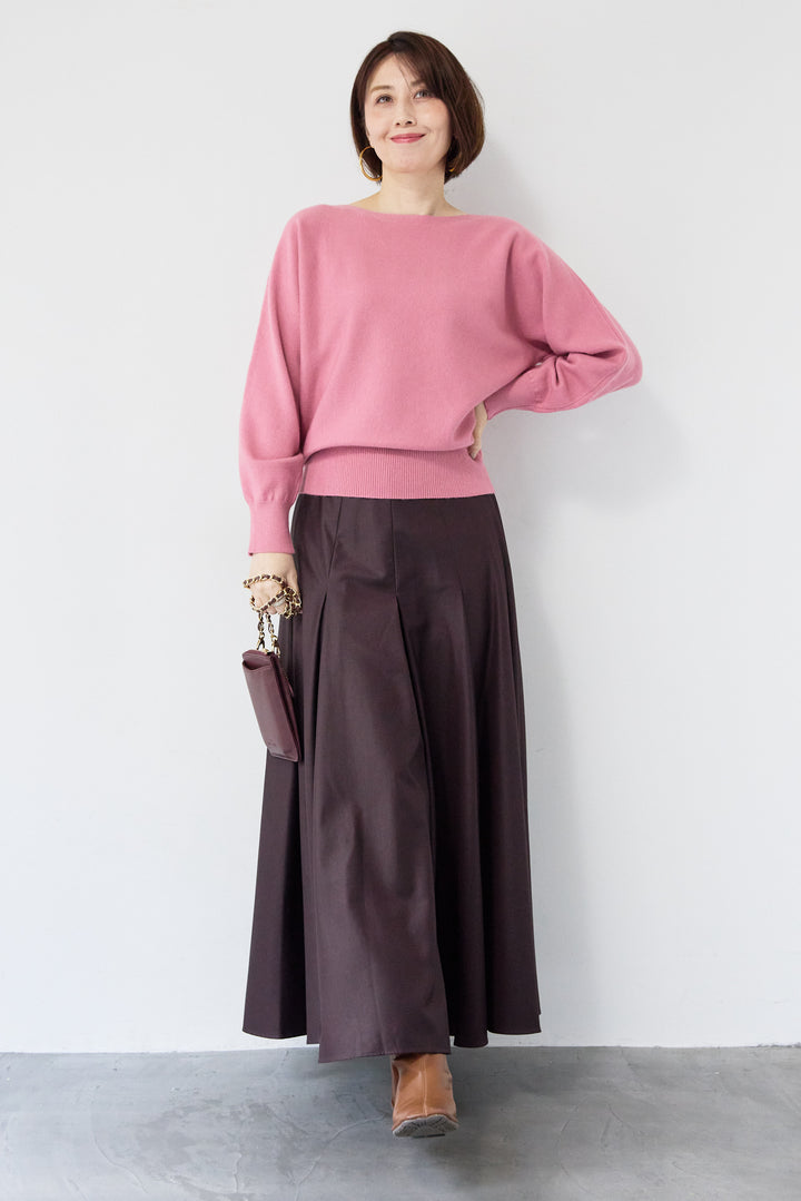 ボートネックニットプルオーバー