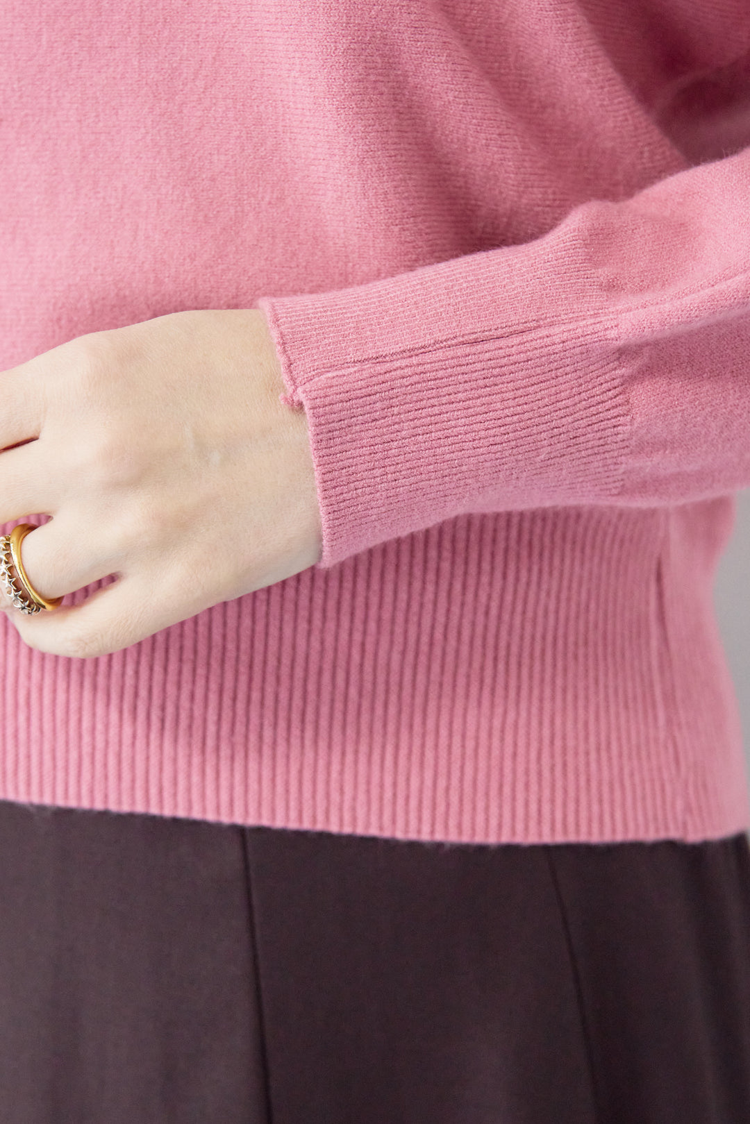 ボートネックニットプルオーバー