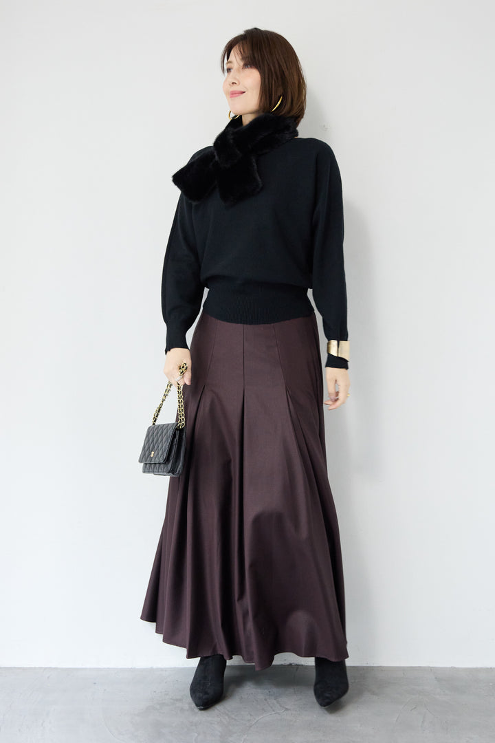 ボートネックニットプルオーバー