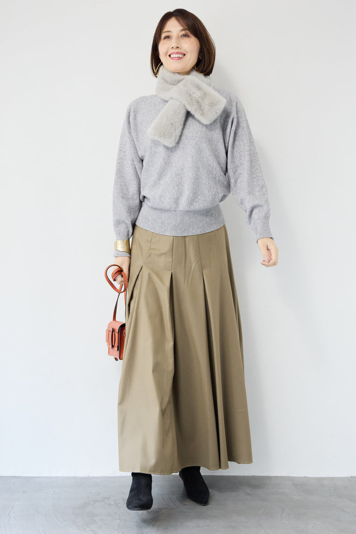 ボートネックニットプルオーバー