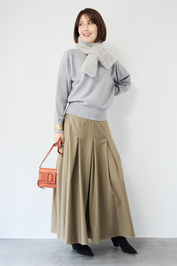 ボートネックニットプルオーバー