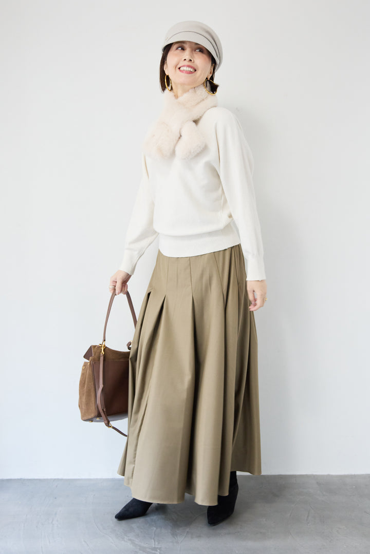 ボートネックニットプルオーバー