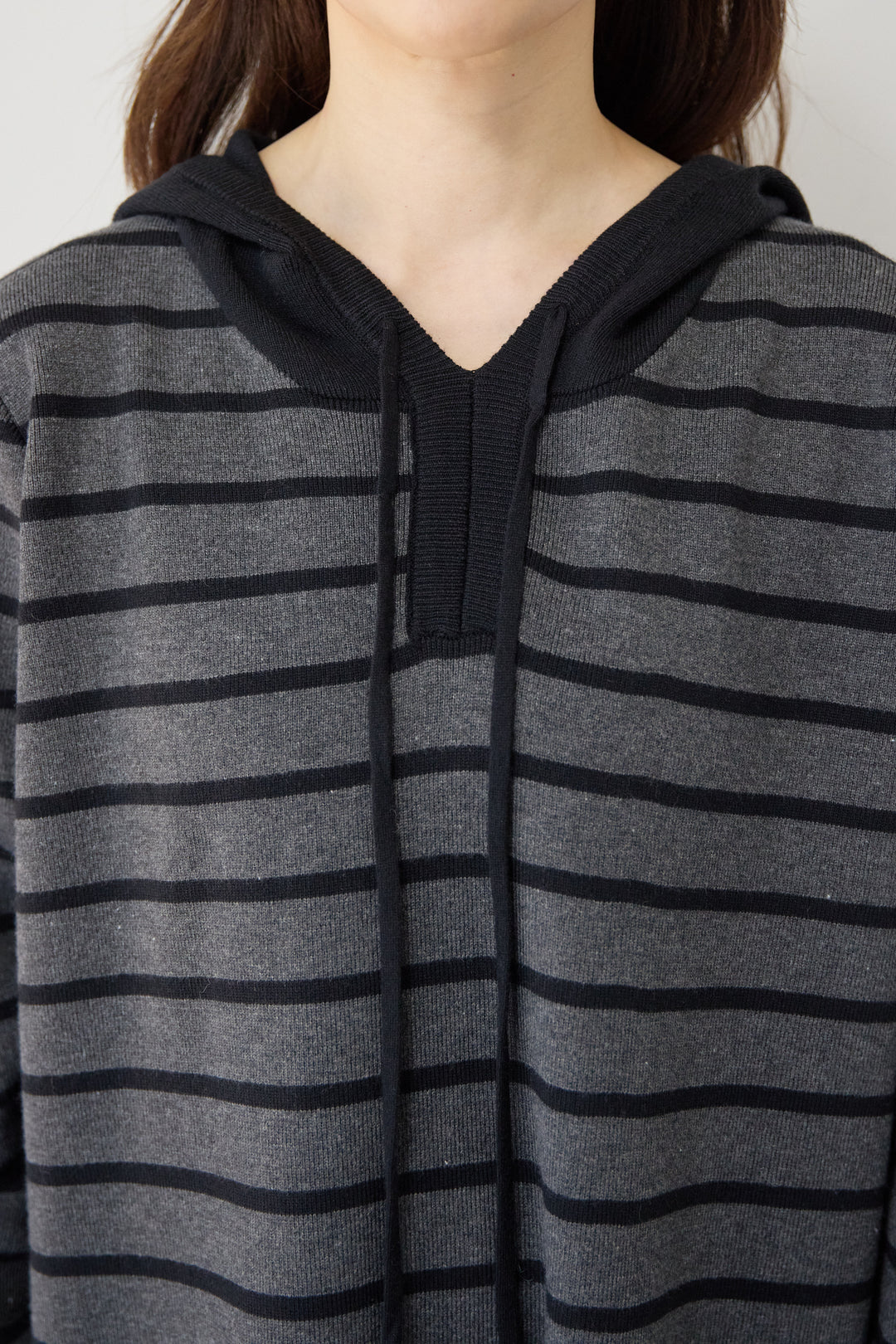 ロングレングス フーディニットワンピース