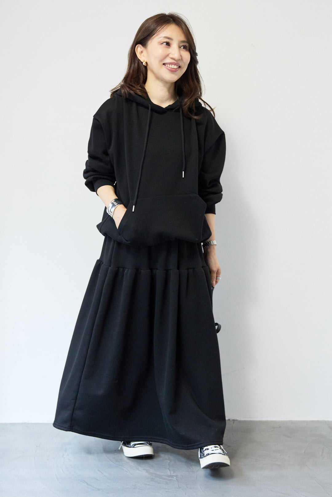 ライトウェイトフレアスウェットセットアップ